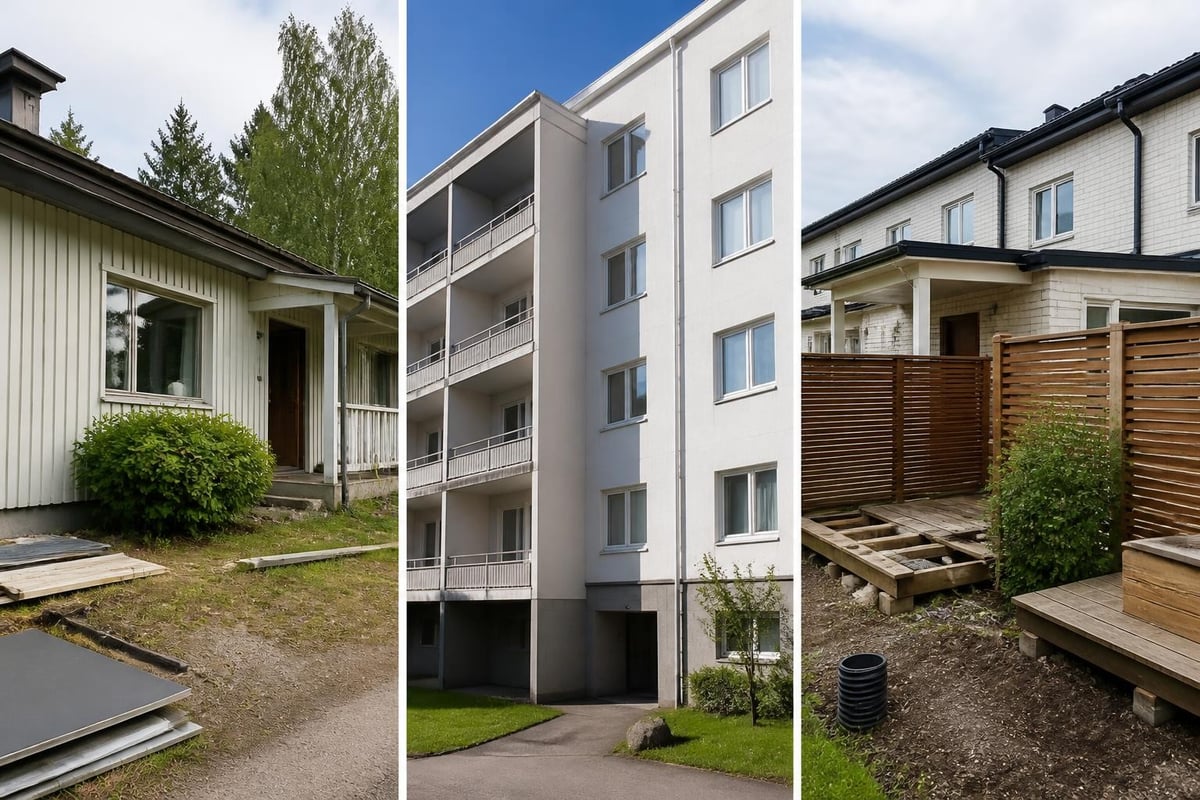 Vantaan asuntokannan remonttitarpeet aikakausittain