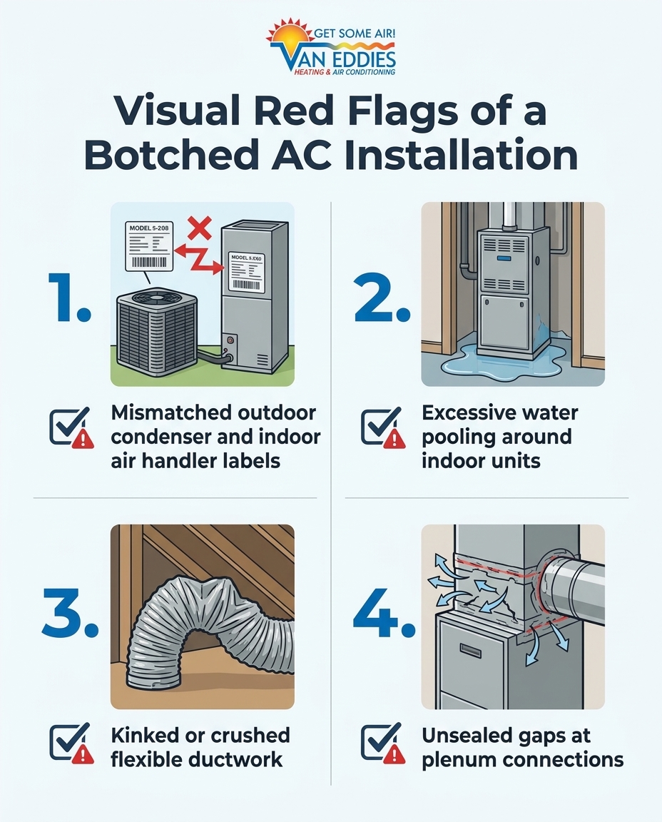 Visual Red Flags of a Botched AC Installation