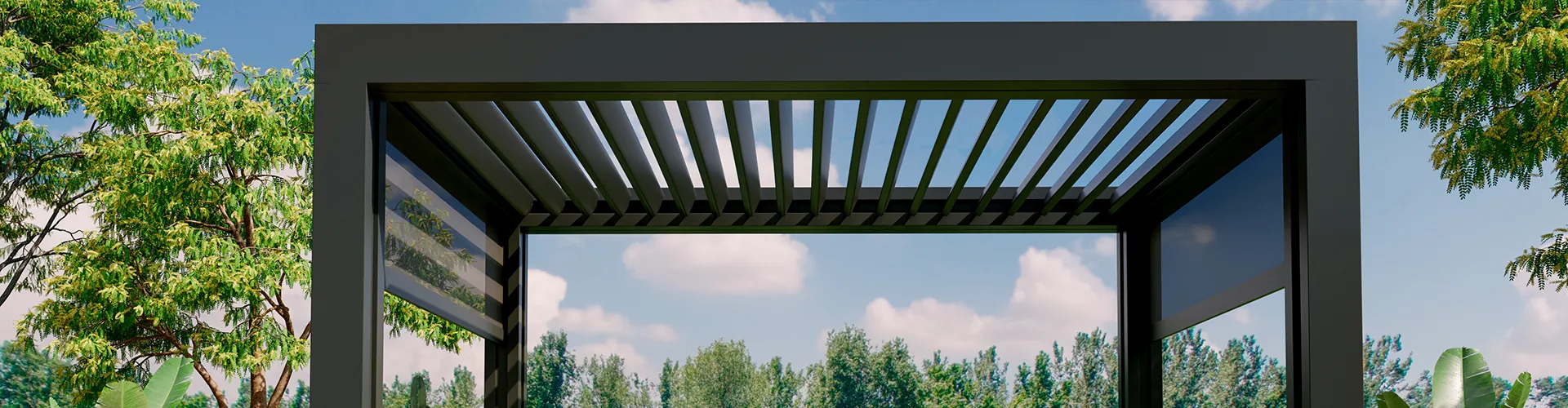 covered patio with tables and chairs
