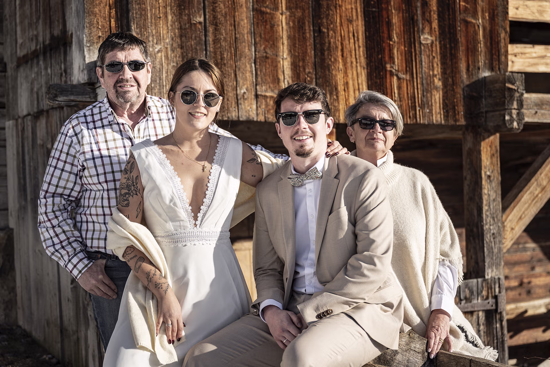 Portrait, Mariage, Événement, Famille, Groupe