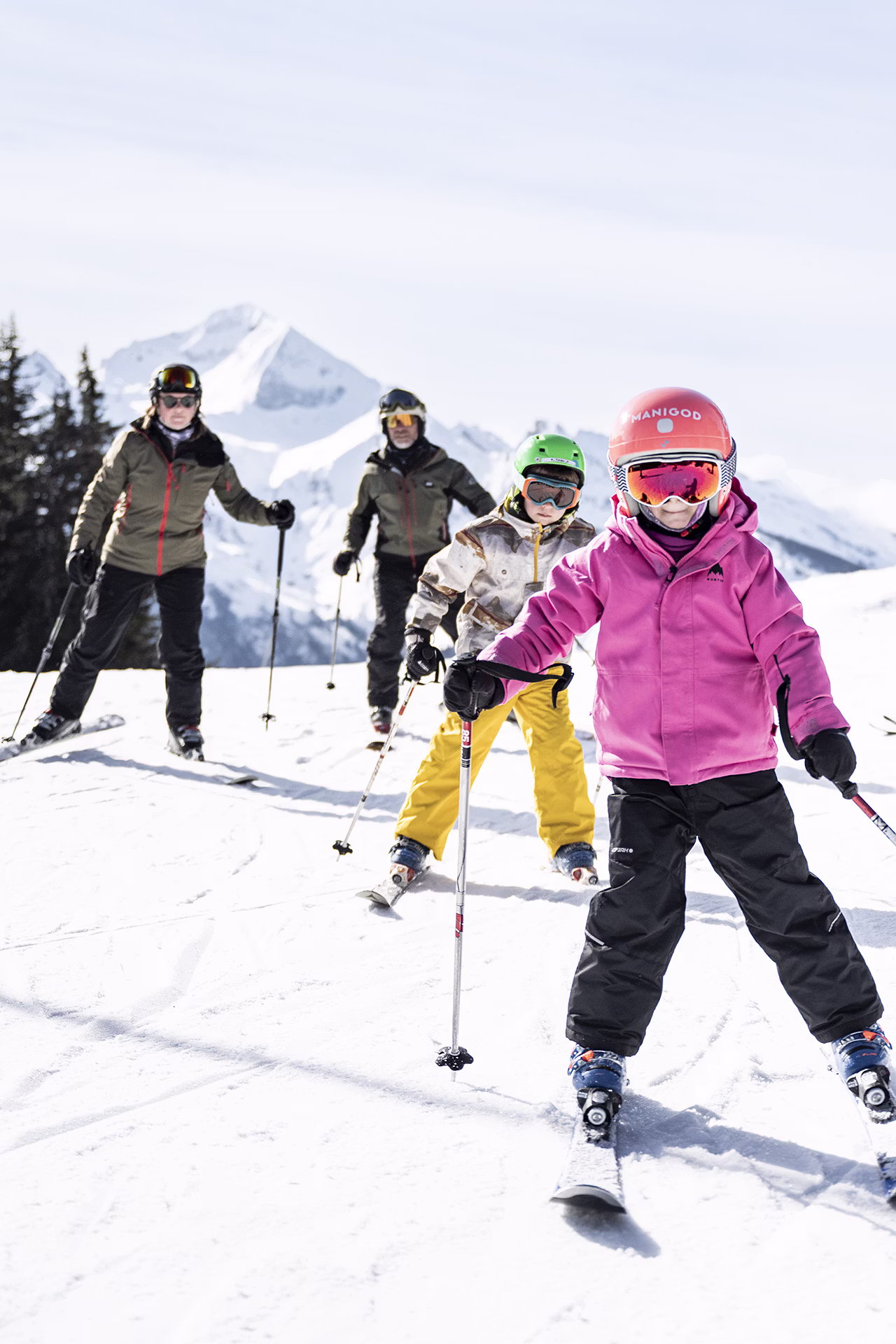 Ski, Neige, Sport, Famille, Enfant