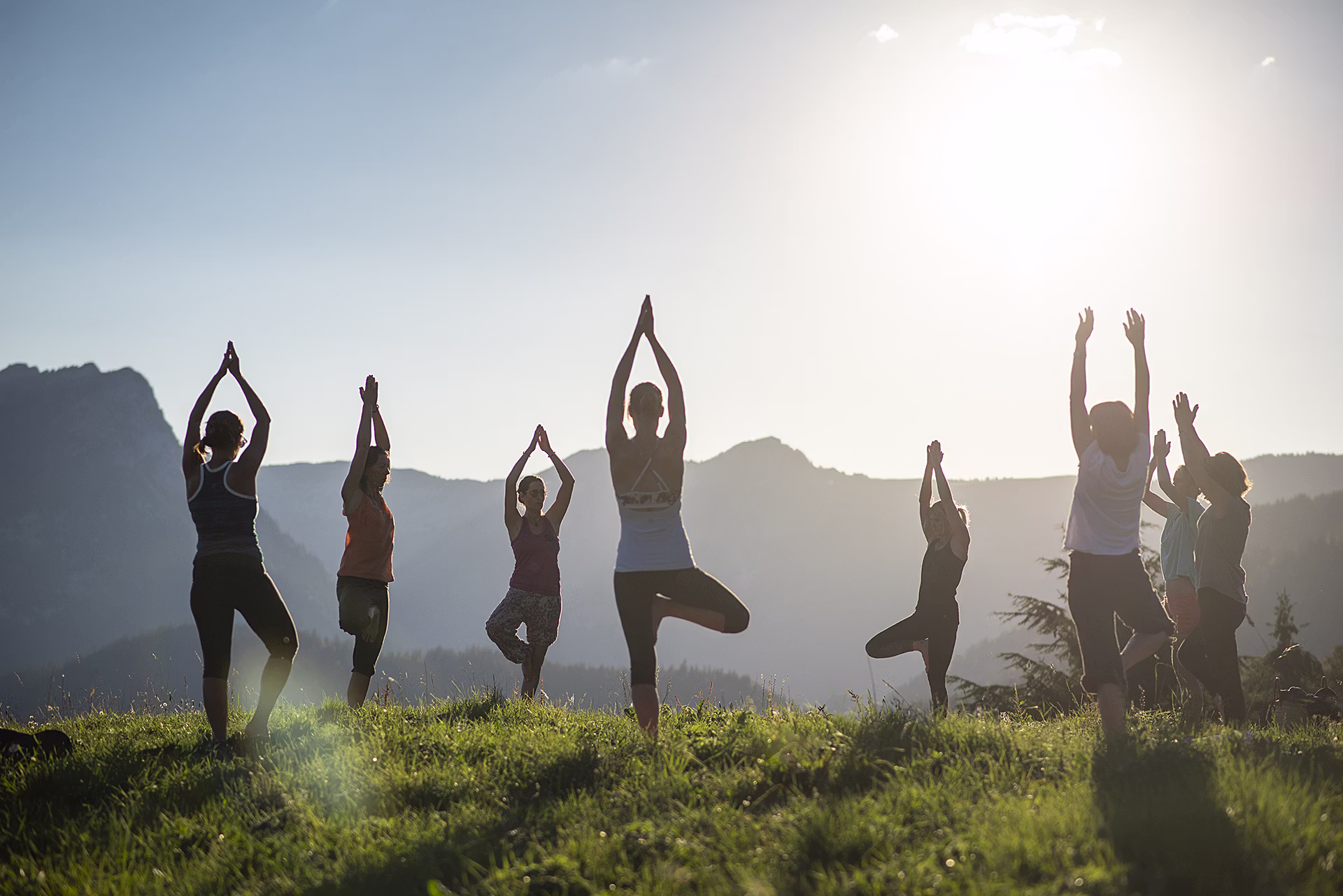 Groupe, Nature, Yoga, Loisirs