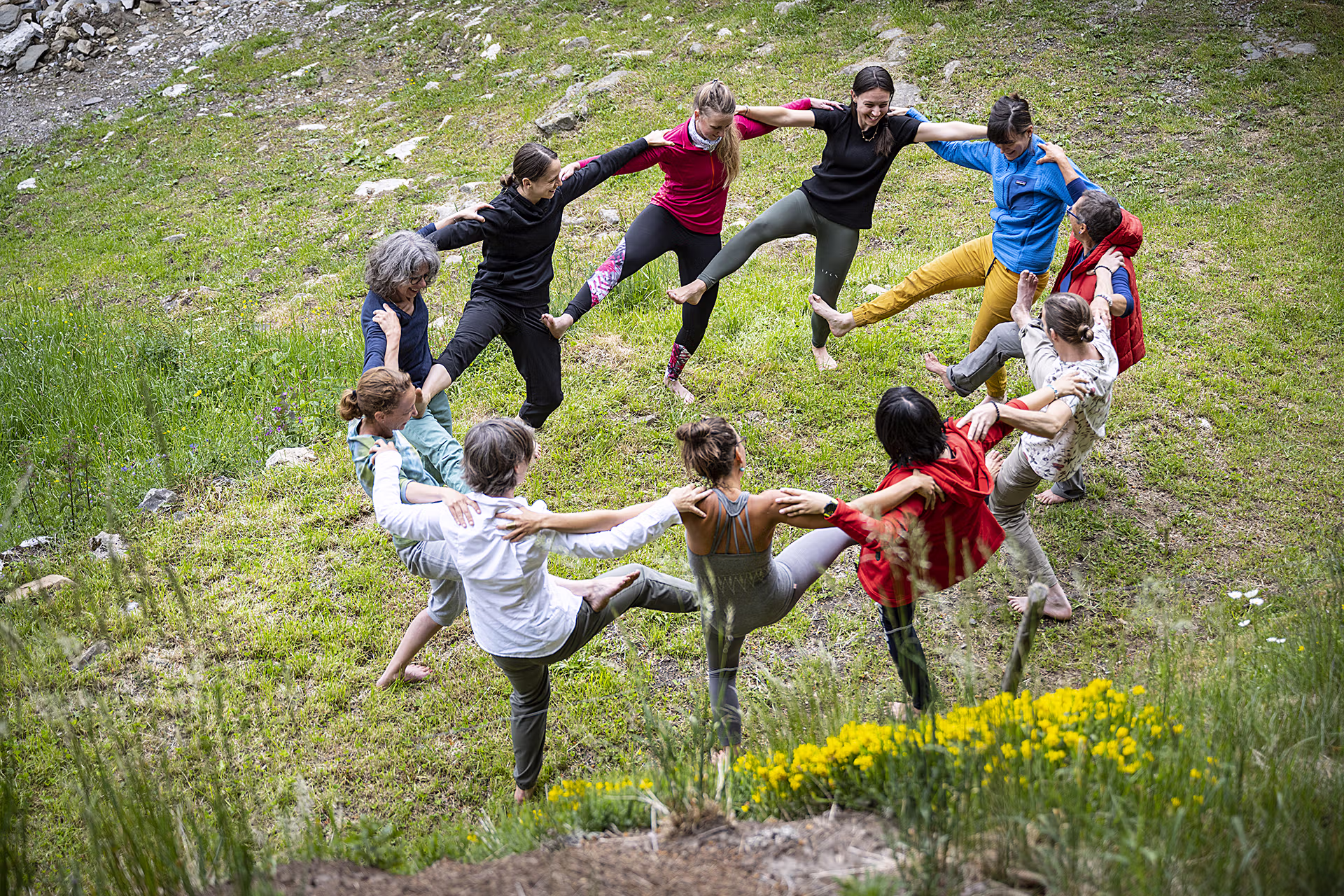 Groupe, Nature, Yoga, Loisirs