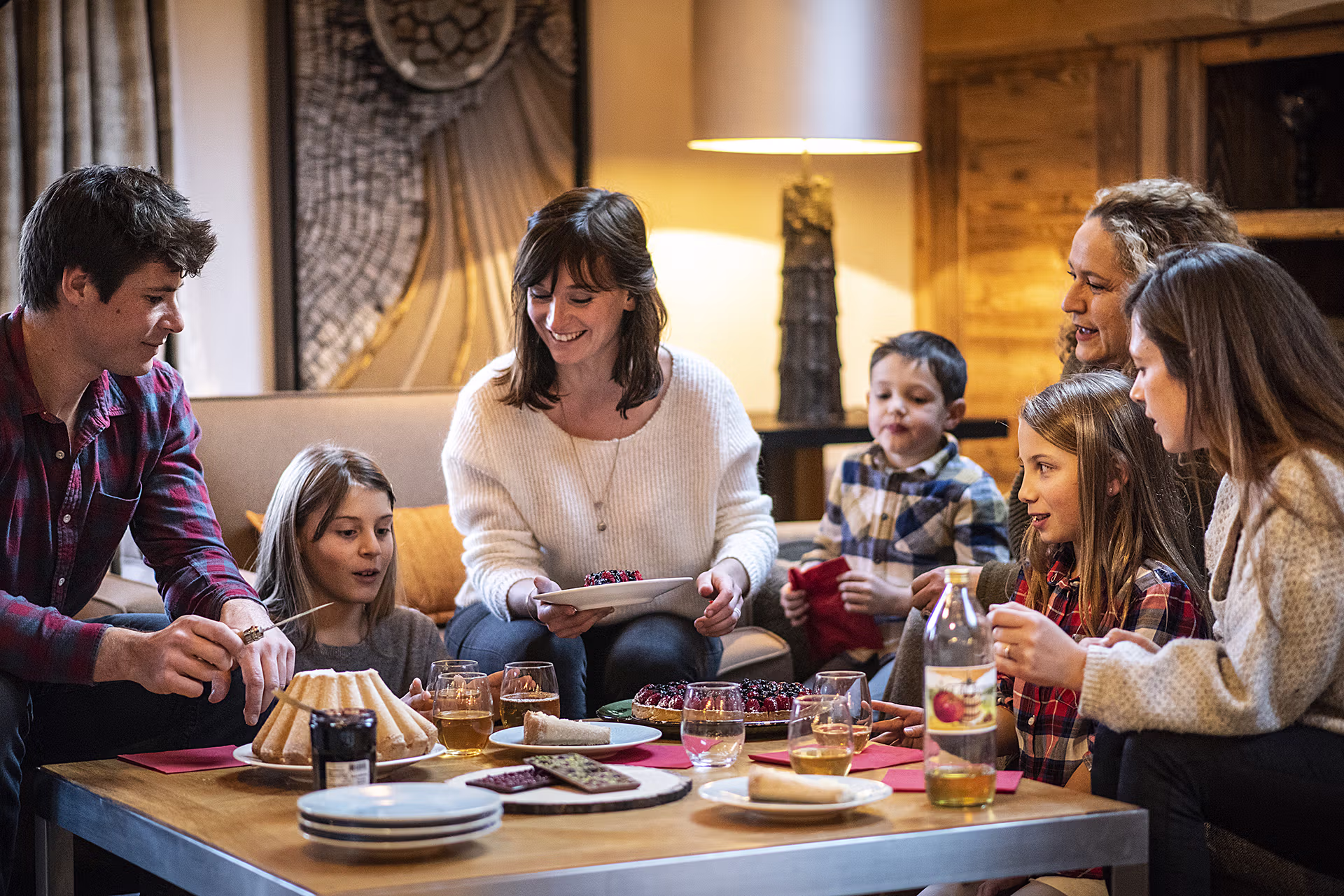 Famille, Intérieur, Enfant