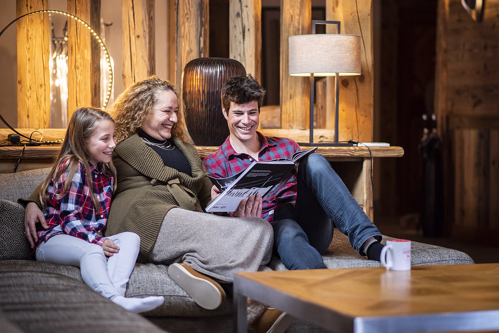 Famille, Intérieur, Enfant