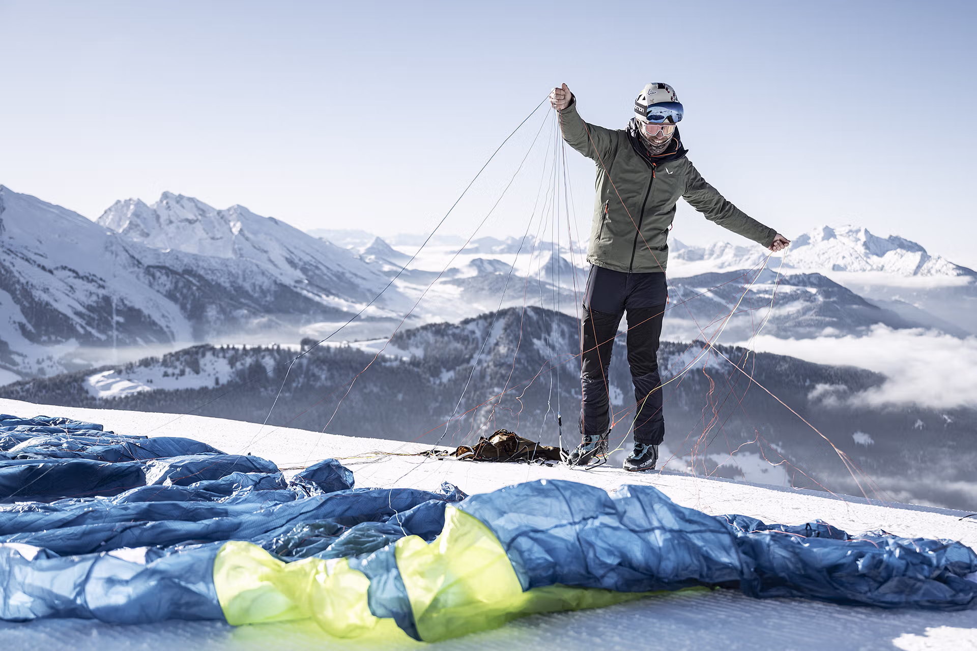 Parapente, Sport, Loisirs, Neige