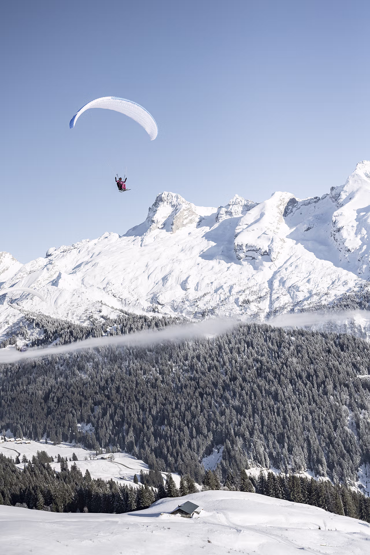 Parapente, Sport, Loisirs, Neige