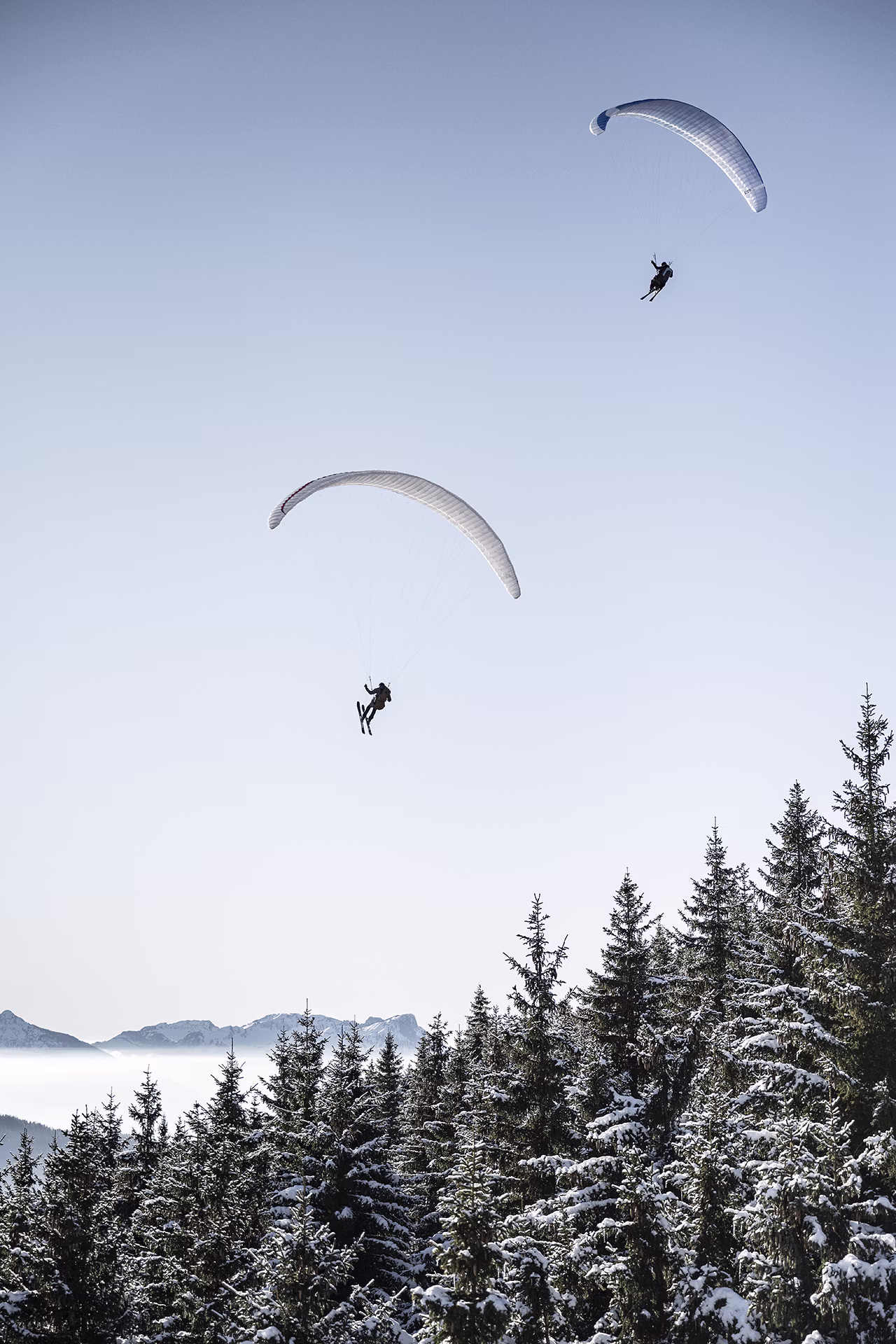 Parapente, Sport, Loisirs, Neige