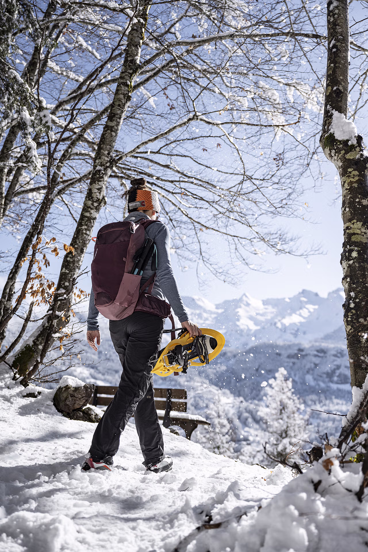 Neige, Sport, Raquettes, Loisirs, Neige, Femme, Tourisme