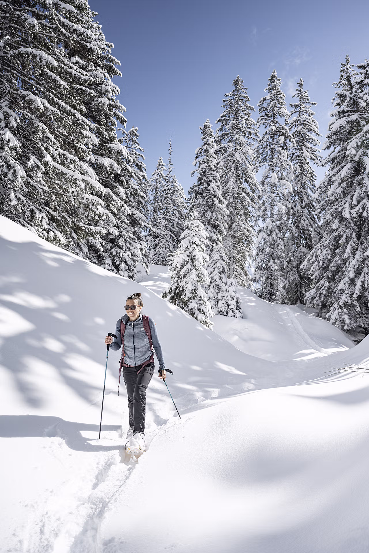 Neige, Sport, Raquettes, Loisirs, Neige, Femme, Tourisme, Nature