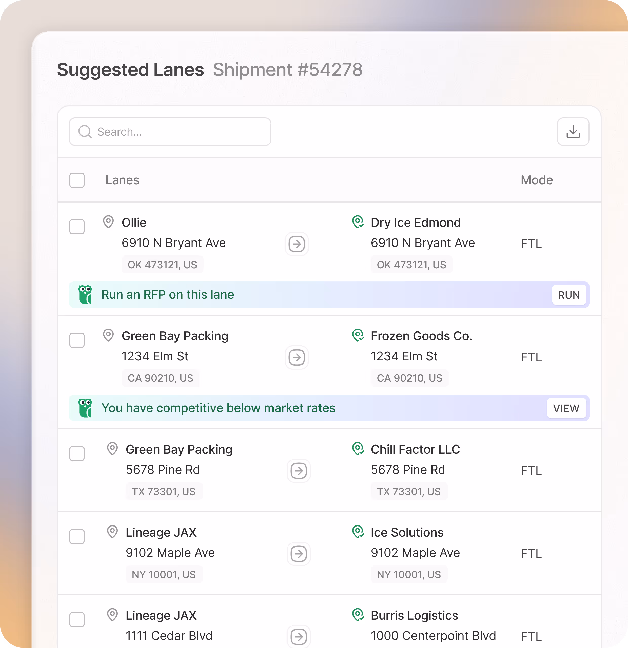 Bar and line chart showing loads and average cost per load from November 2024 to November 2025 with loads fluctuating and average cost per load generally declining.