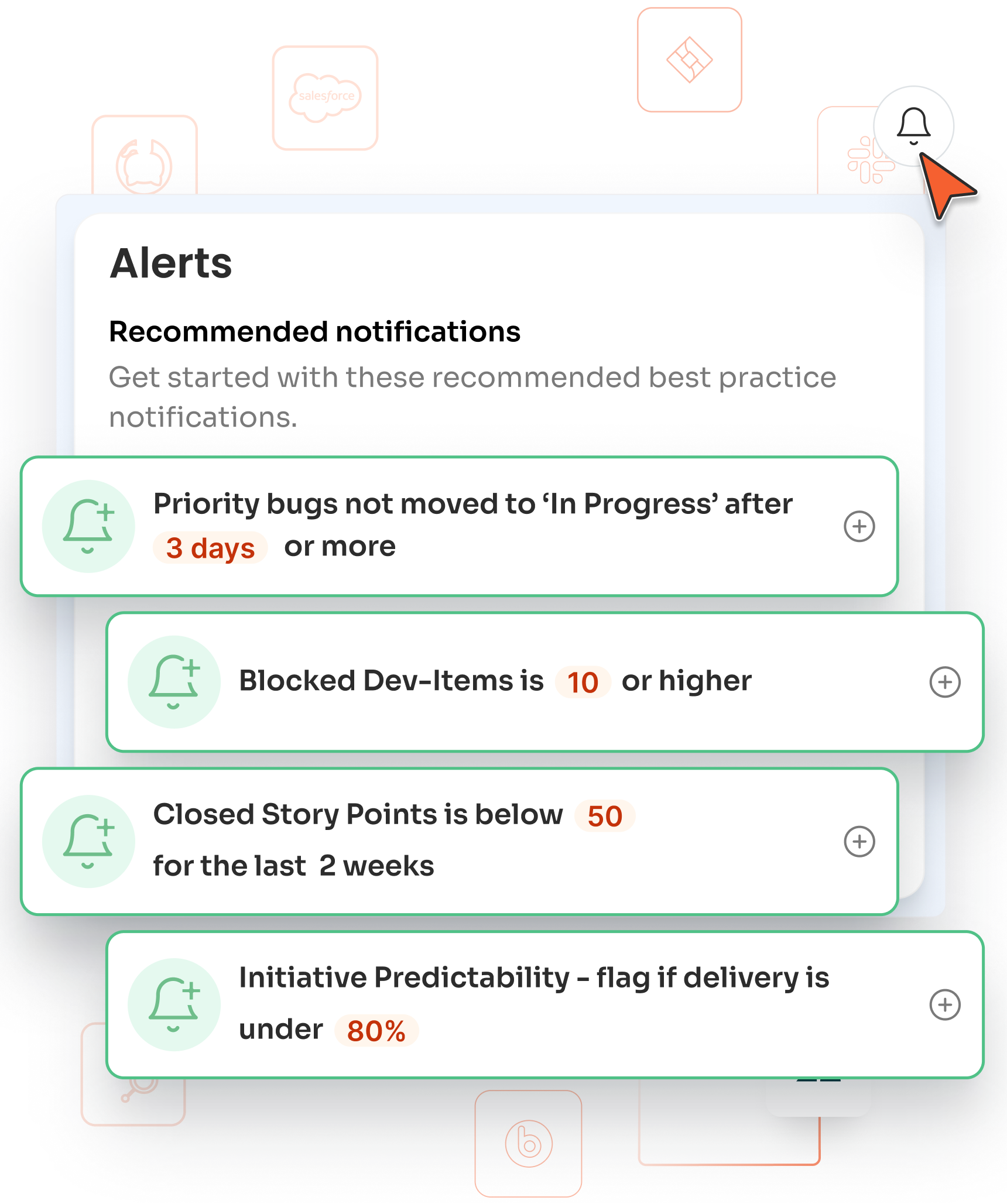 TargetBoard Alerts stack