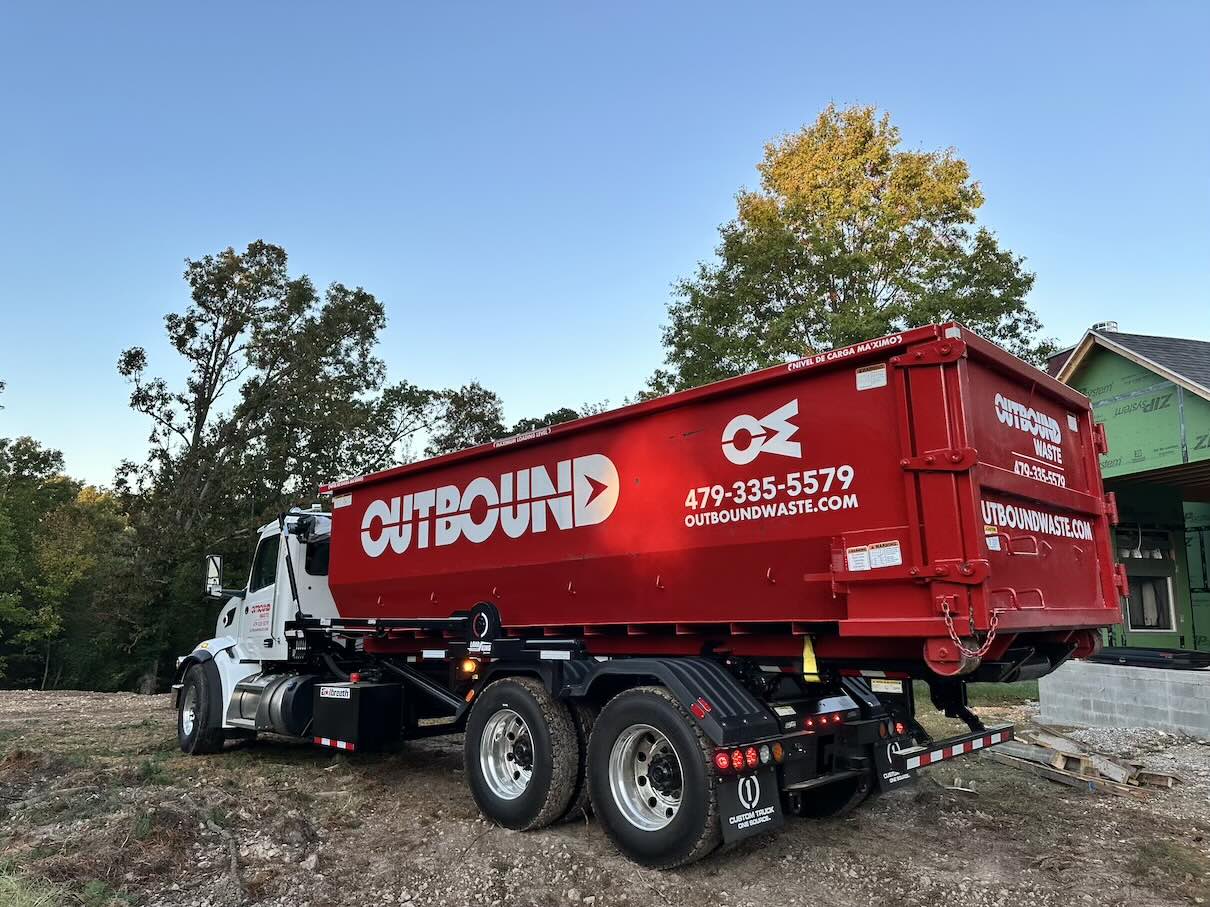 Outbound 30-yard roll-off dumpster