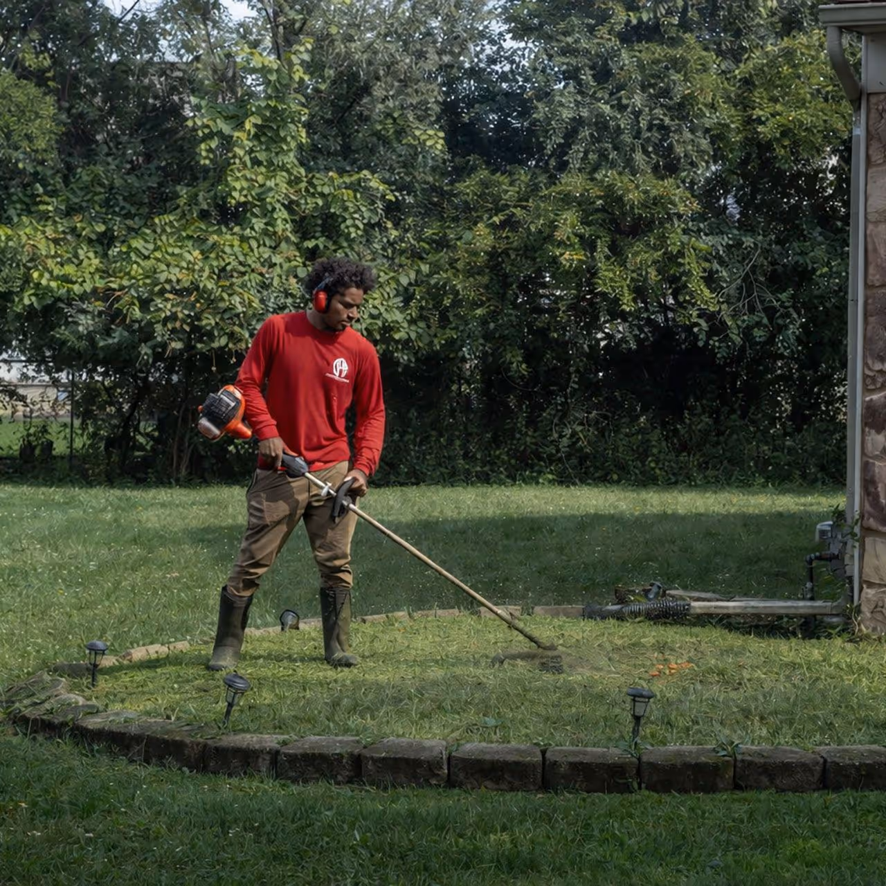 Professional lawn care crew Metro Detroit Michigan