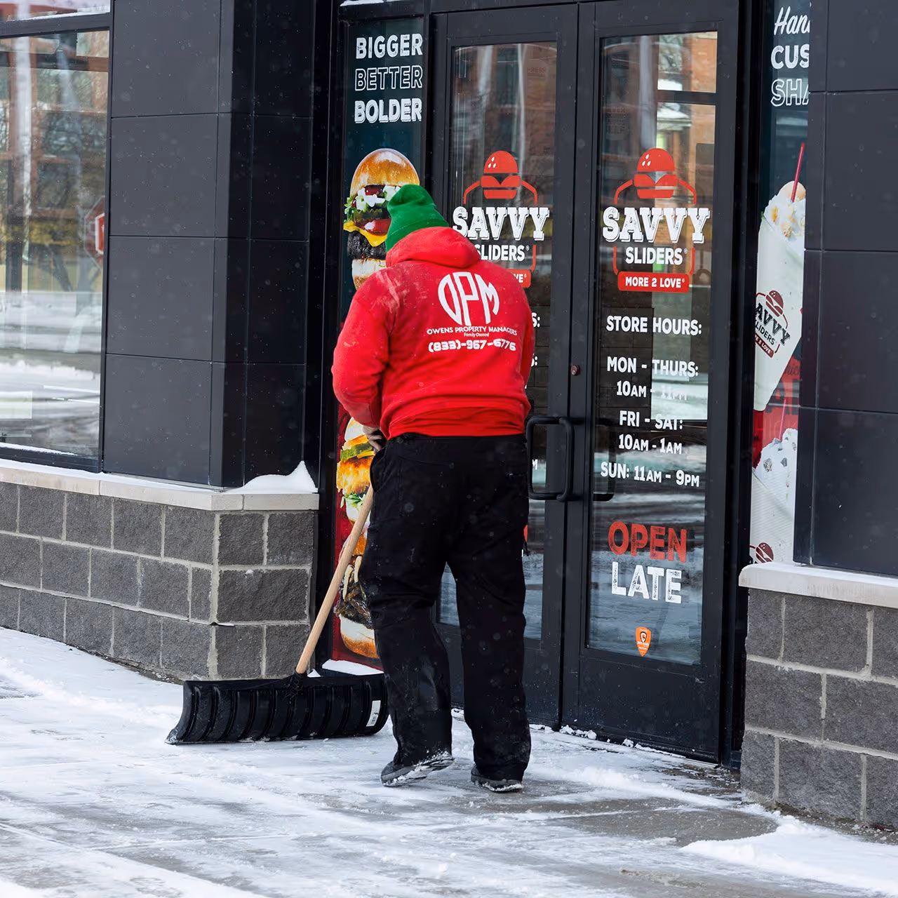 Sidewalk snow clearing and ice control Royal Oak MI