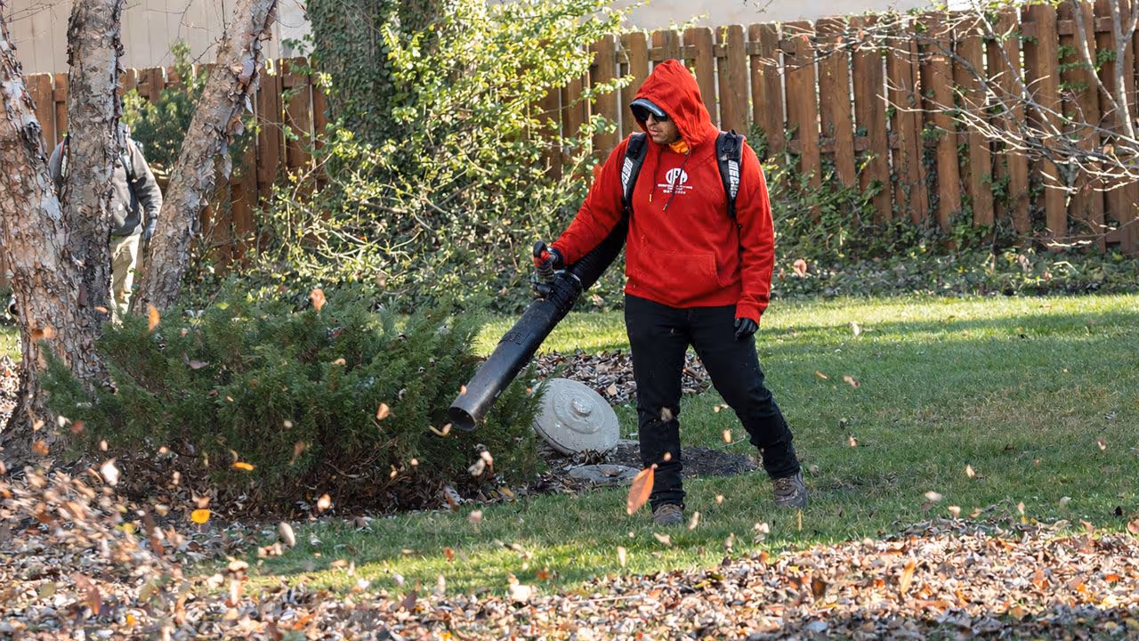 Spring cleanup service in Berkley MI by Owens Property Managers removing debris and refreshing lawns across Metro Detroit