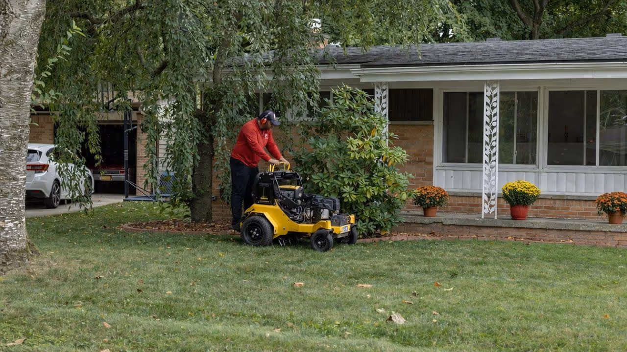 Lawn care service in Berkley MI by Owens Property Managers maintaining residential and commercial properties in Metro Detroit