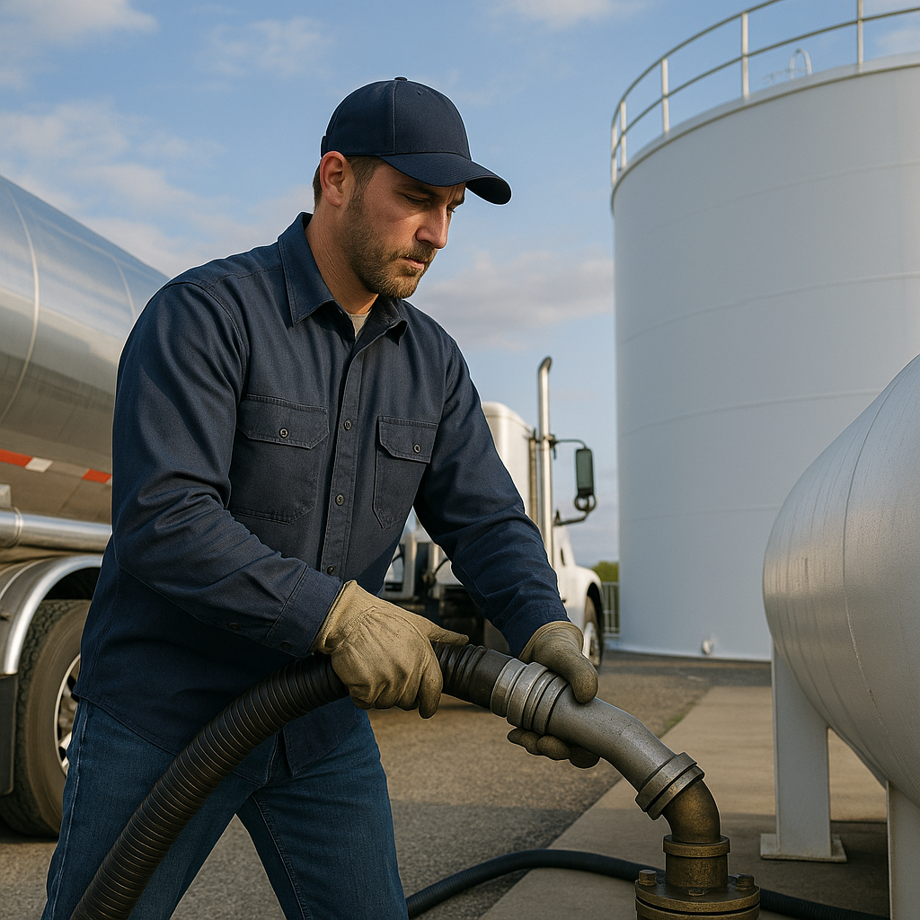 [background image] image of truck depot