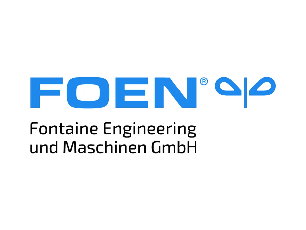 FOEN Logo mit dem Text Fontaine Engineering und Maschinen GmbH.