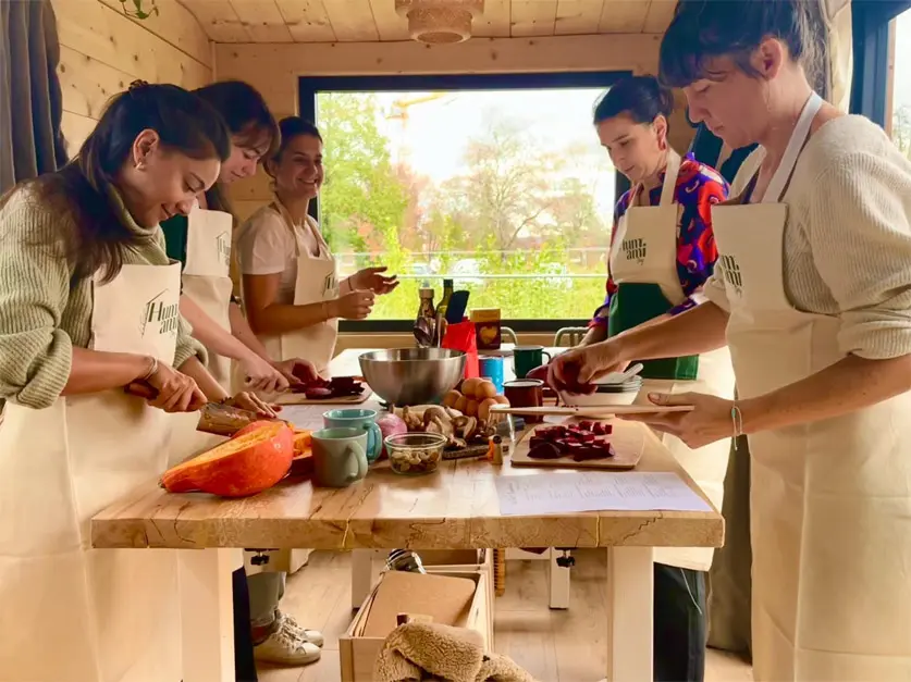 Un cours de cuisine végétarien à Bayonne