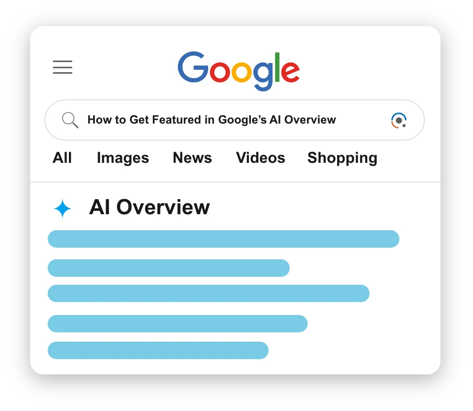 Aperçu IA affiché au-dessus des résultats de recherche Google