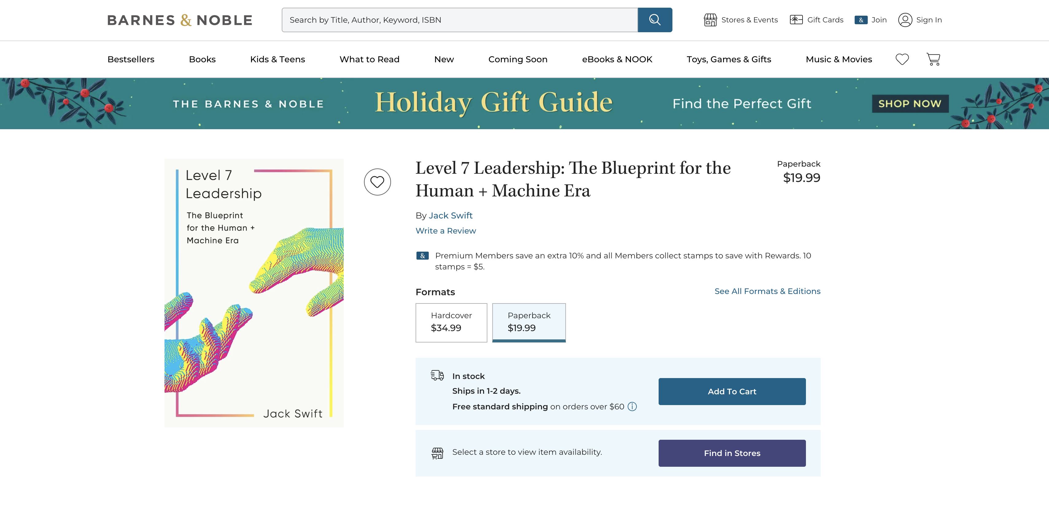 Level 7 Leadership by Jack Swift listed on Barnes & Noble