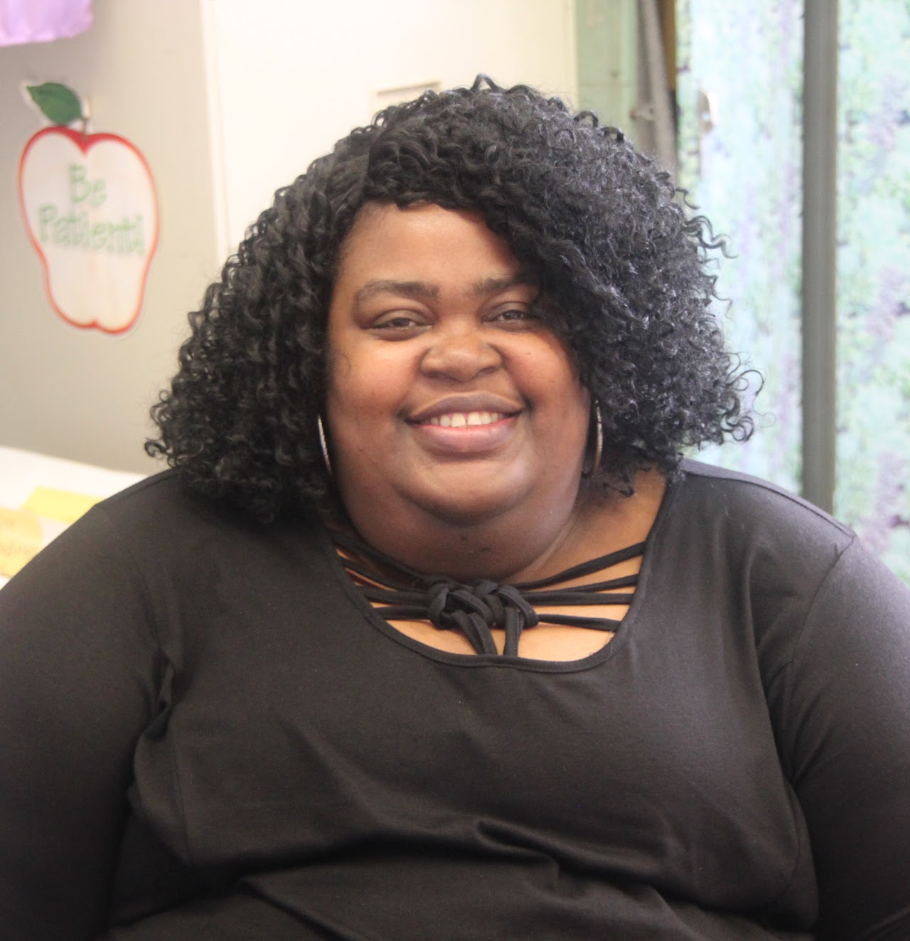 Ms. Steadman, school staff member, smiling portrait
