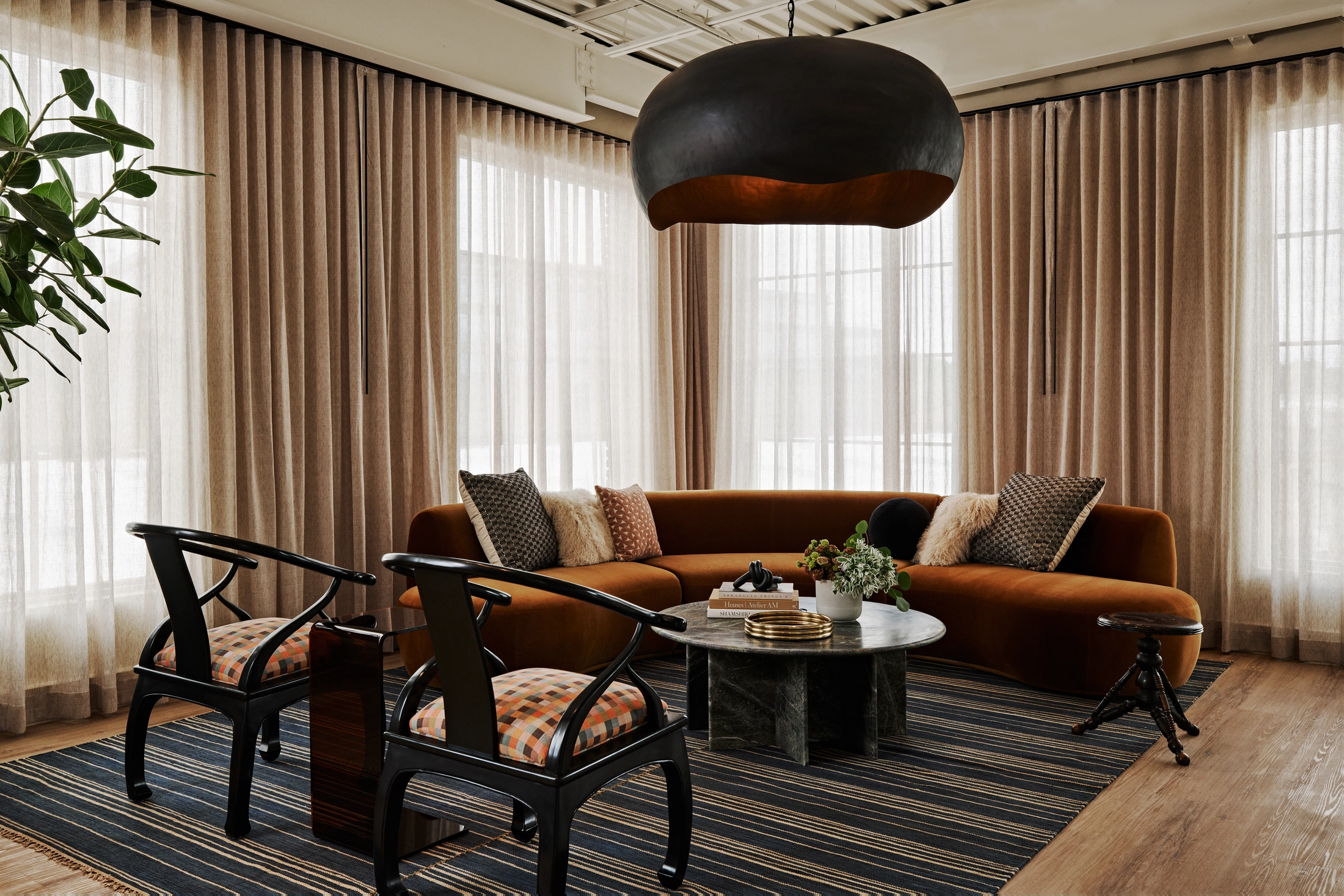 muse lobby with couch and chairs