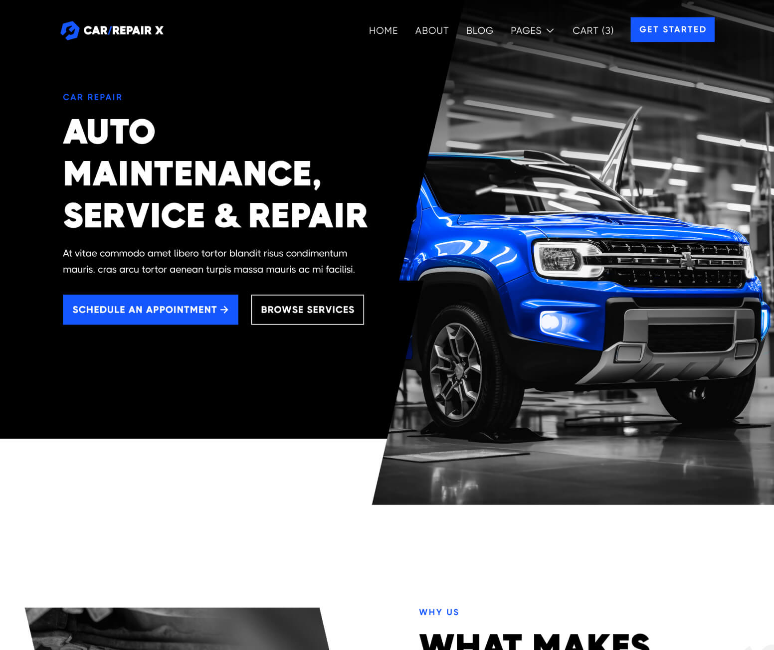 CarRepair X - Home V3 Page - Automotive Webflow Template