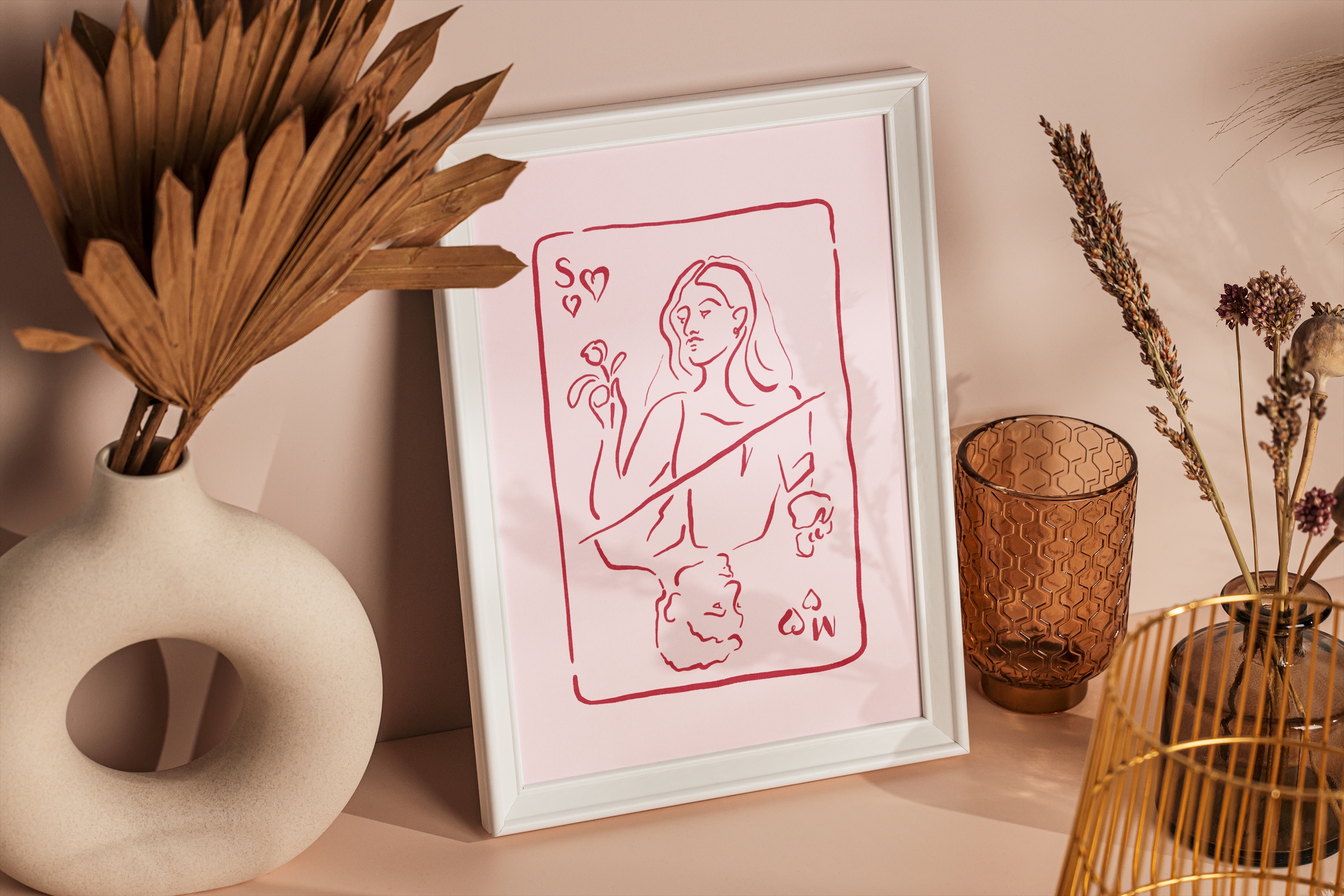 illustration of couple on poster