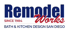 Remodel Works logo for Bath and Kitchen Design in San Diego since 1984