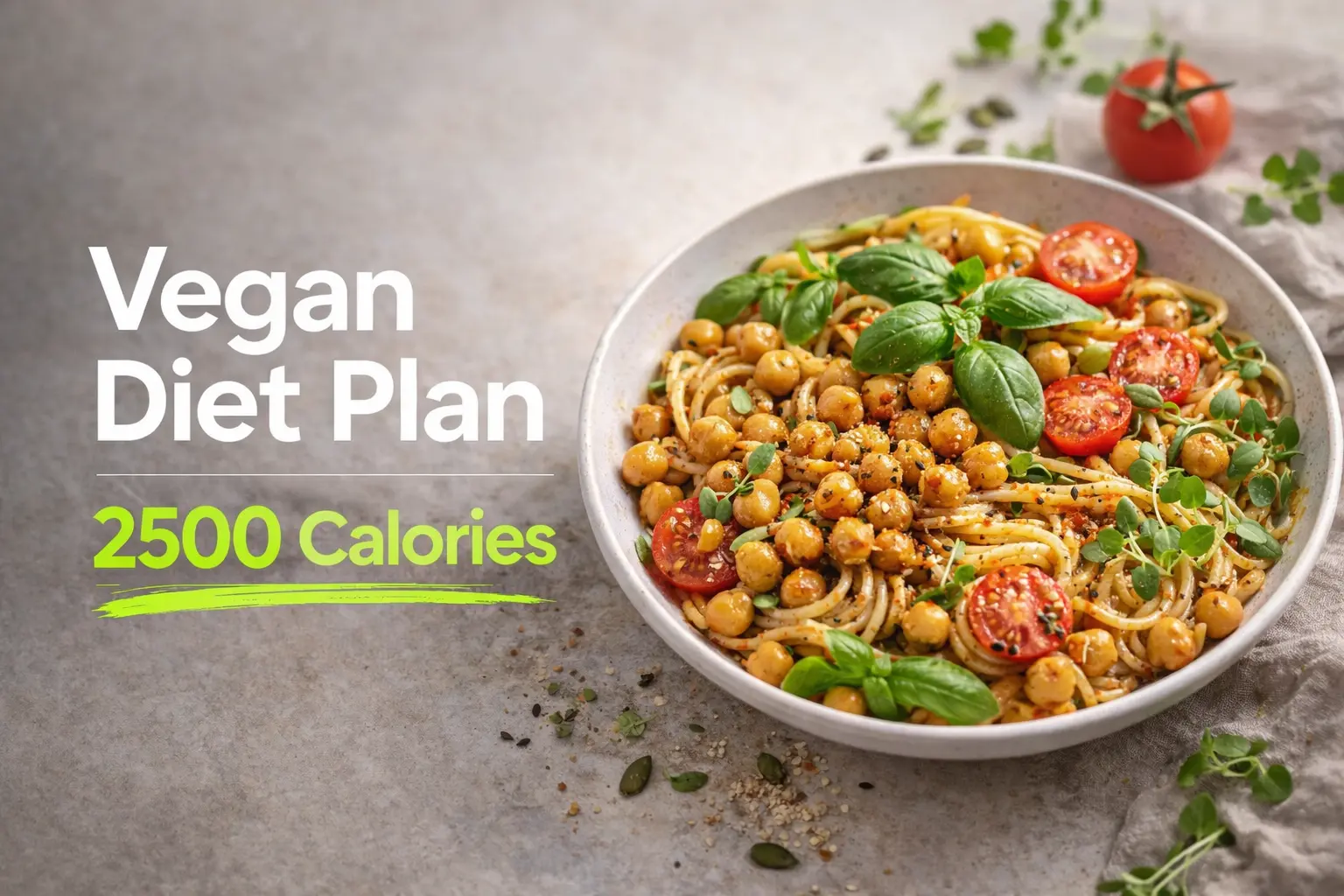 2500 Calories Vegan Diet Plan (2026)
