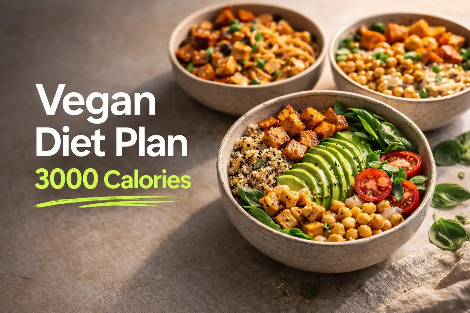 3000 Calories Vegan Diet Plan (2026)