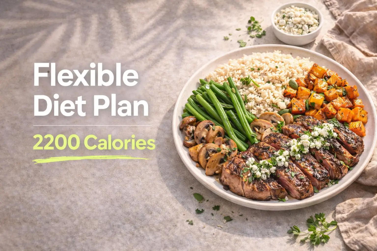 2200 Calories Flexible Diet Plan (2026)