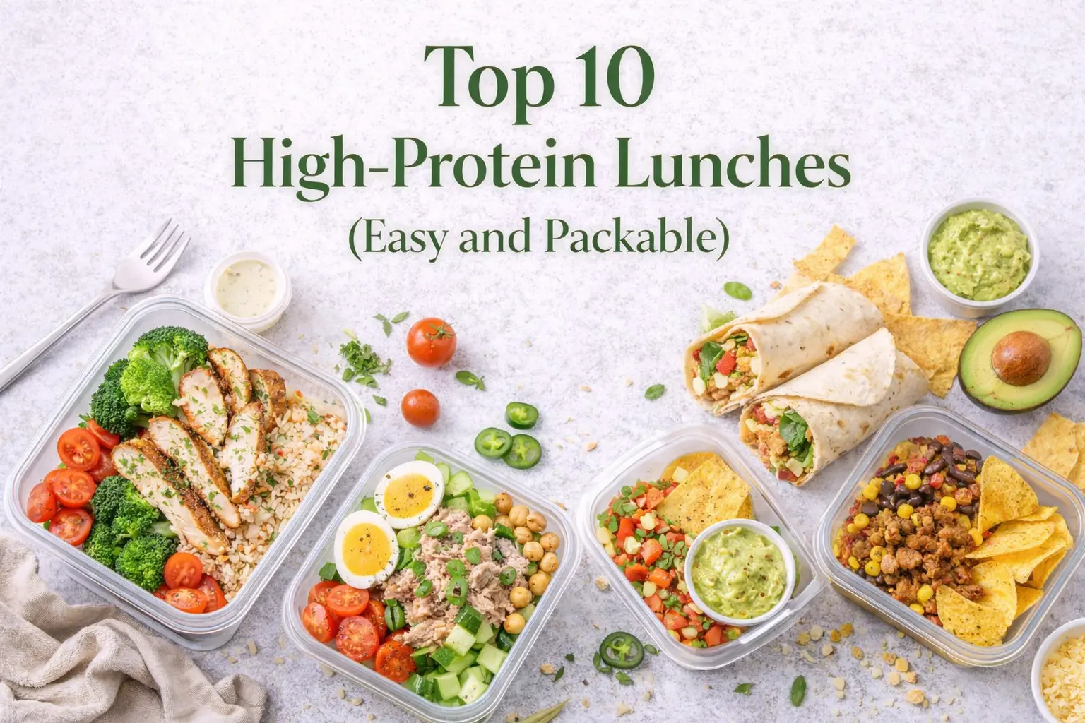 Top 10 High-Protein Lunches (Easy and Packable) (2026)