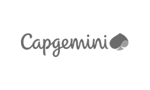 Capgemini bedrijfslogo met een gestileerd hart-symbool.