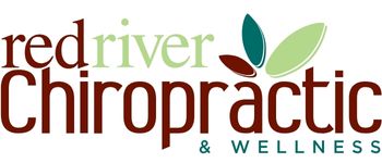 Red River Chiropractic and Wellness logo with green leaves