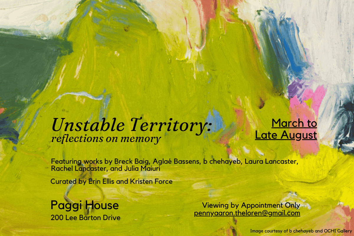 Unstable Territory exhibition graphic