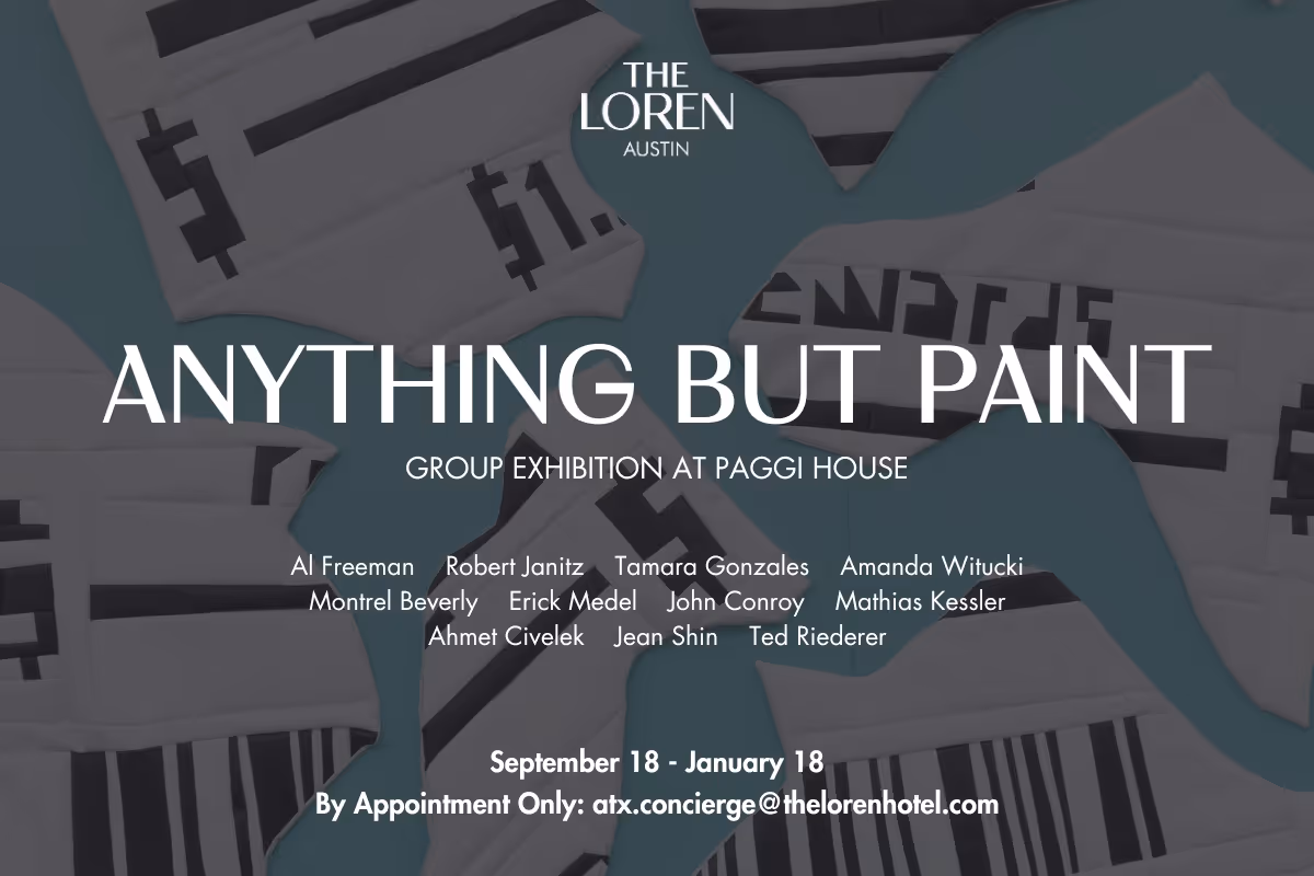 Anything But Paint exhibition graphic