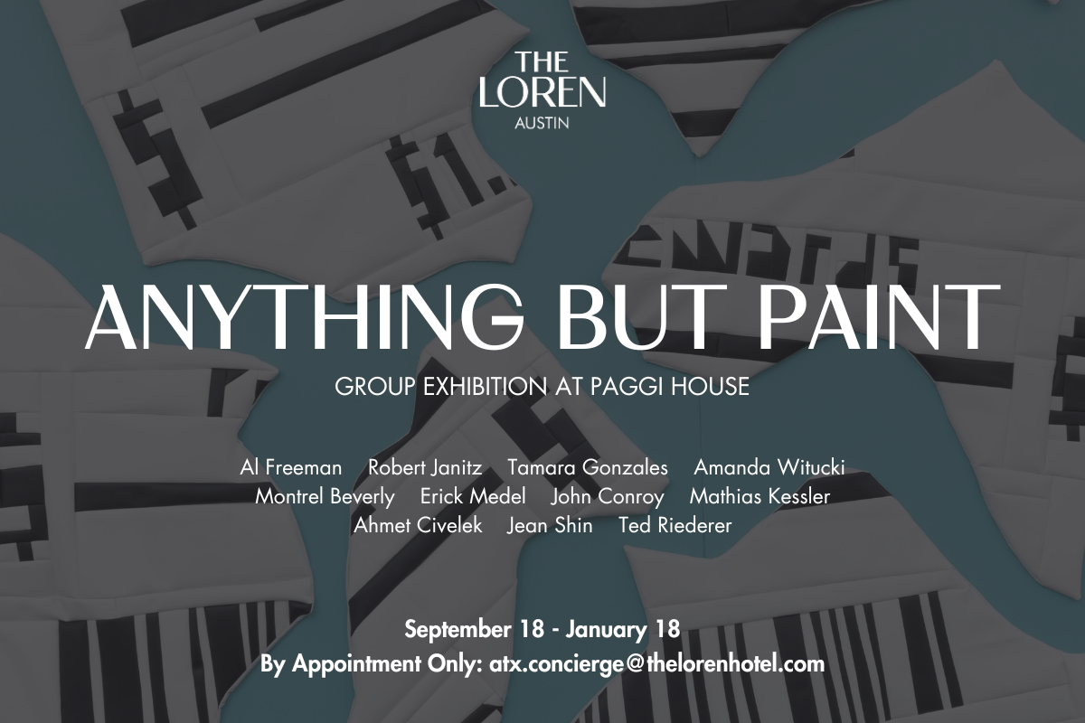 Anything But Paint exhibition graphic