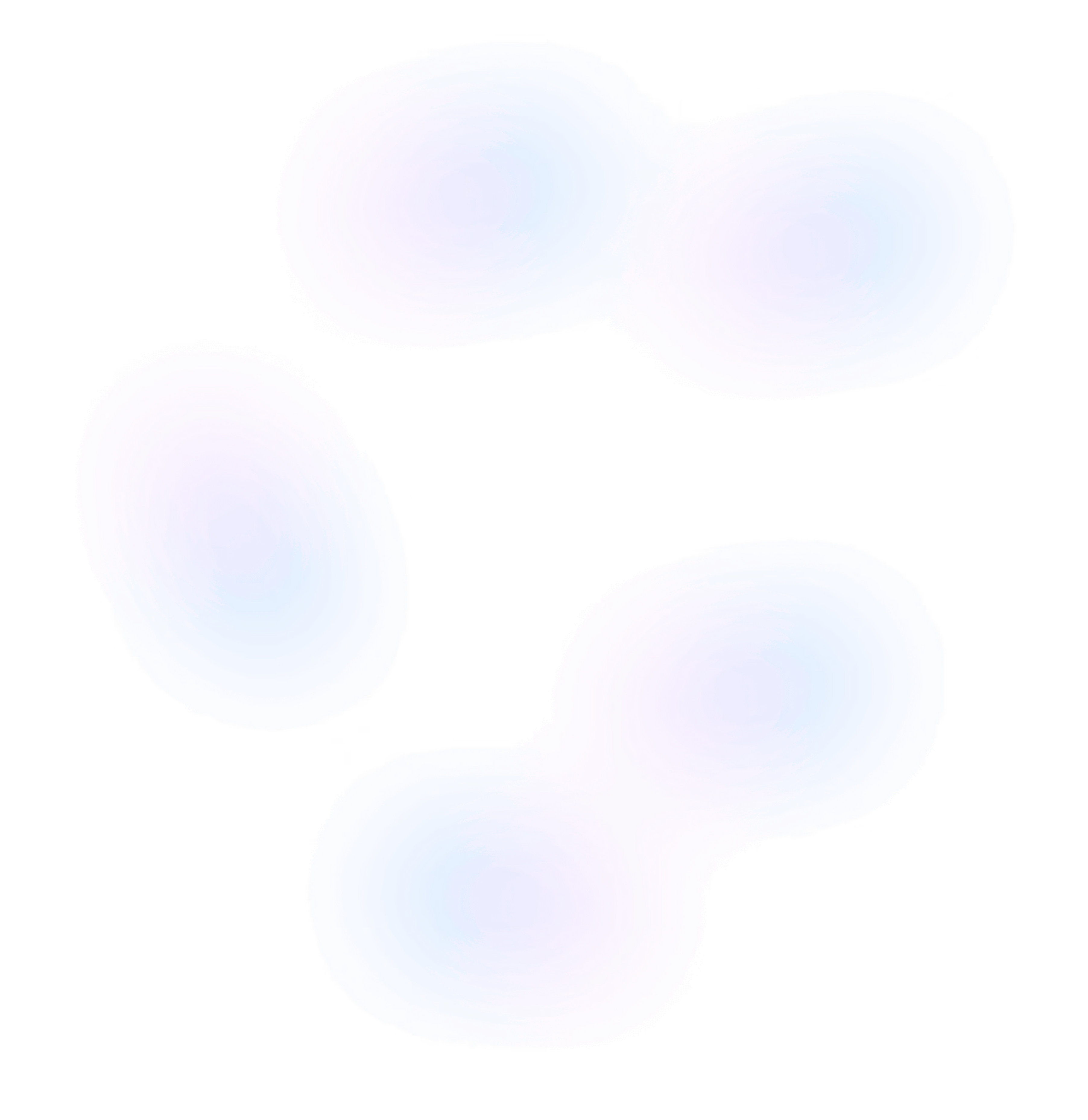 Three blue circles with a black background.