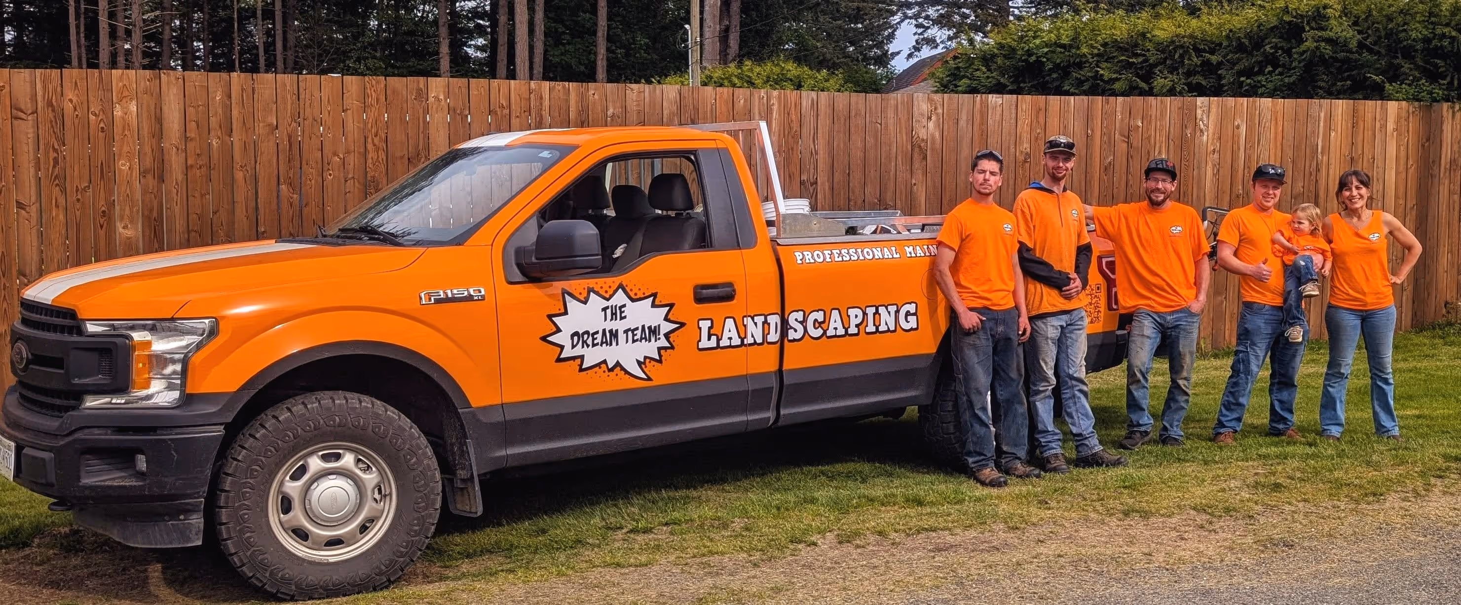 Dream Team Landscaping team at work