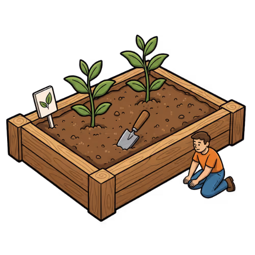 Garden beds service selection