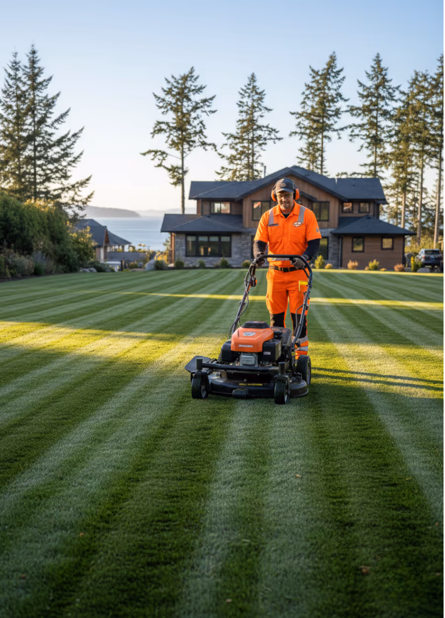 Professional lawn care services in Campbell River