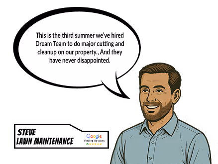 Dream Team Landscaping service illustration