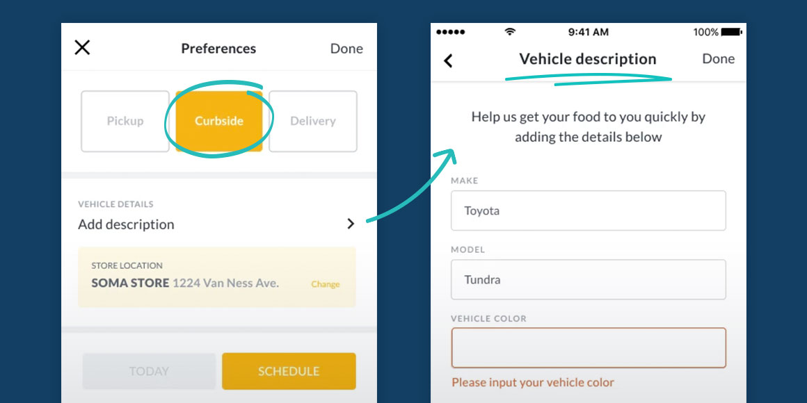Curbside pickup option for Olo customers in Thanx branded apps