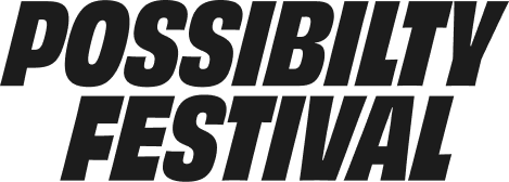 Bold black text reading 'POSSIBILITY FESTIVAL'.