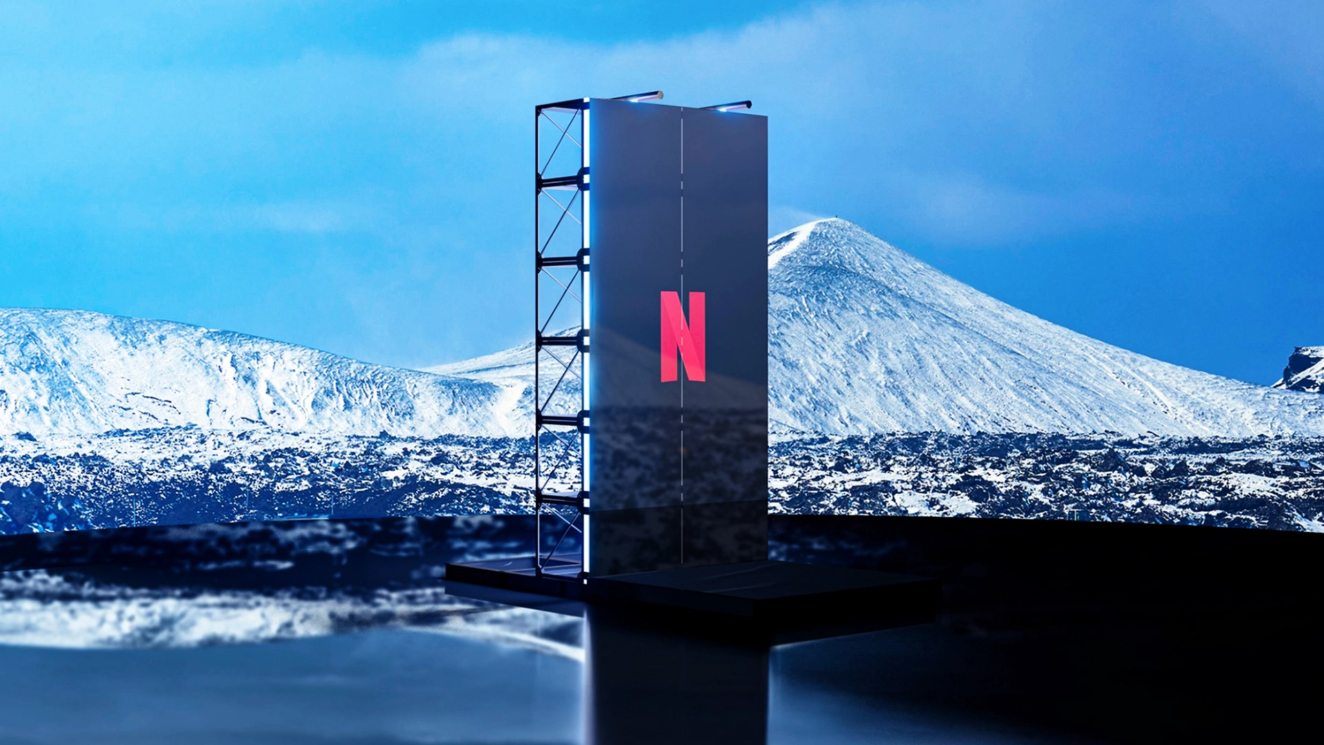 Netflix Tudum: parede de escalada interativa e cenografia digital | Chroma Garden