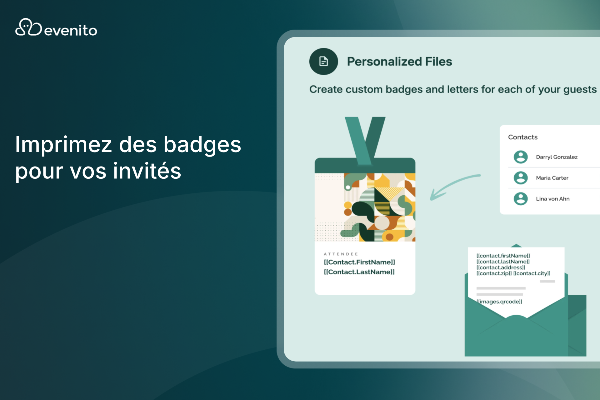 Impression de badges : un check-in fluide avec evenito