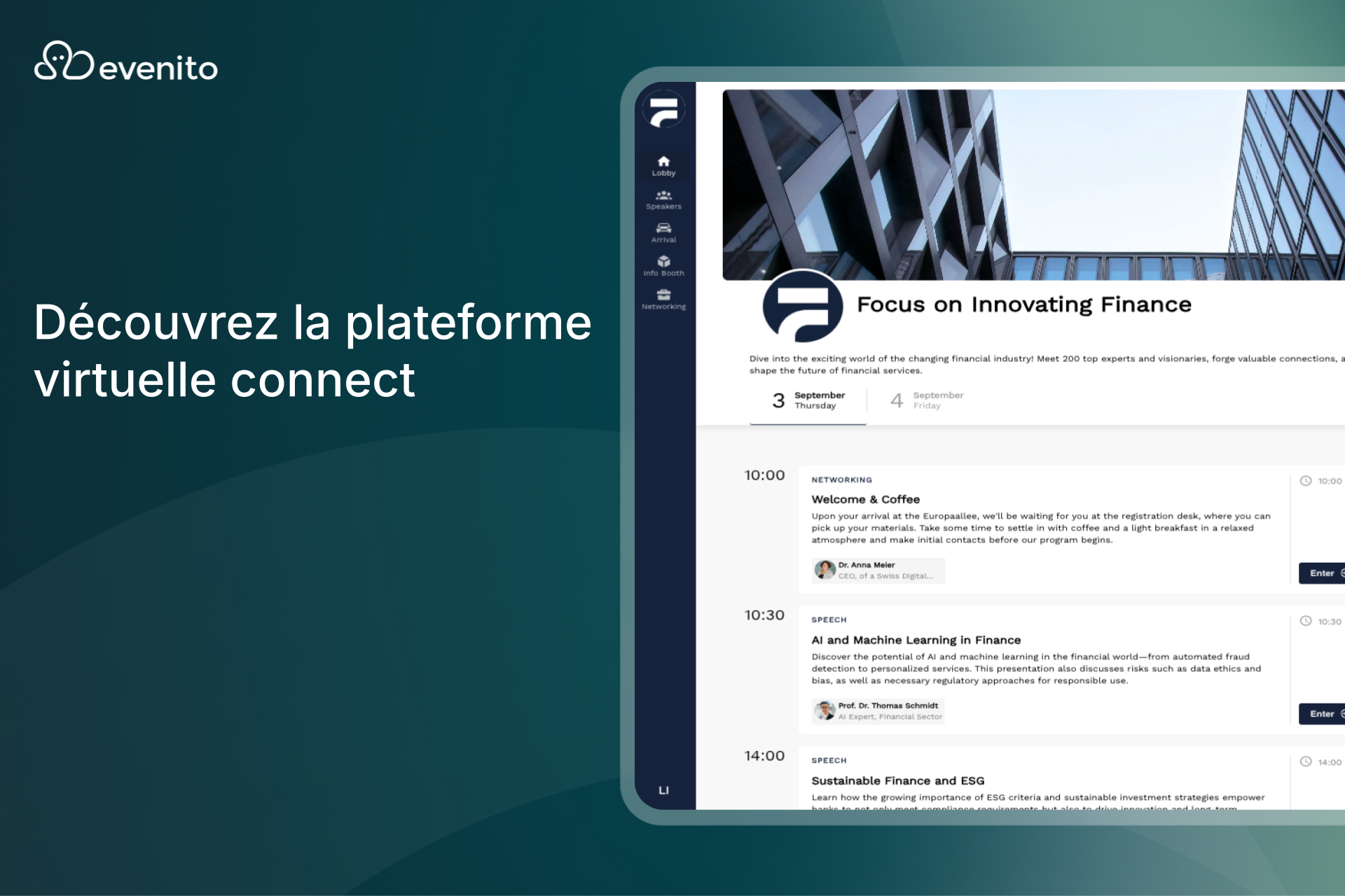 Créez des expériences numériques avec evenito connect